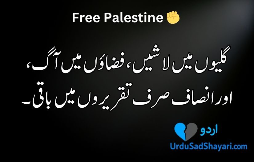 Palestine poetry in Urdu