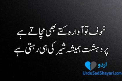 Attitude Poetry in Urdu