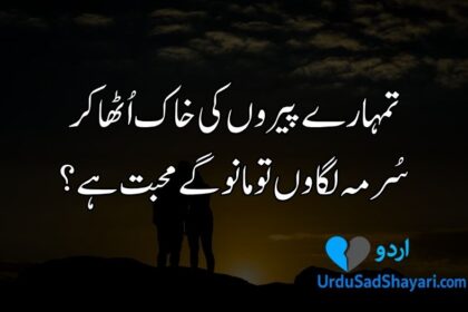 Urdu love shayari in Urdu