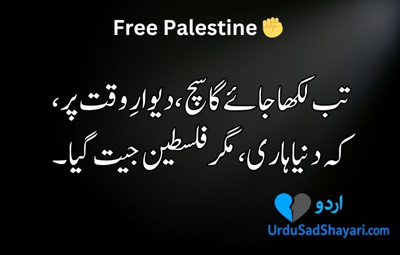 Palestine poetry in Urdu