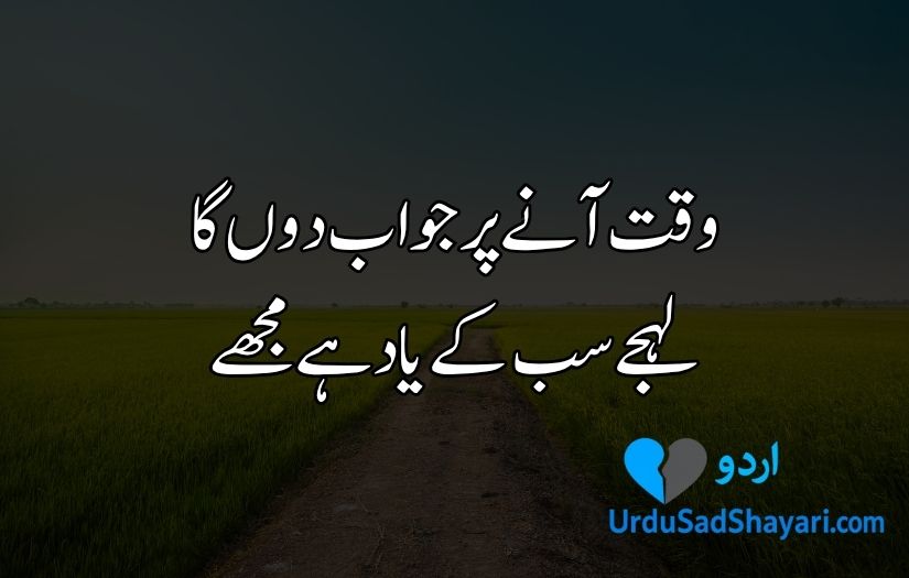 Sad Poetry in Urdu text