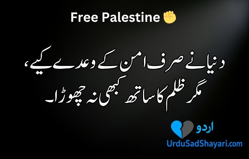 Palestine poetry in Urdu