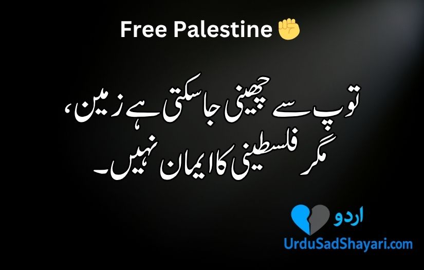 Palestine poetry in Urdu