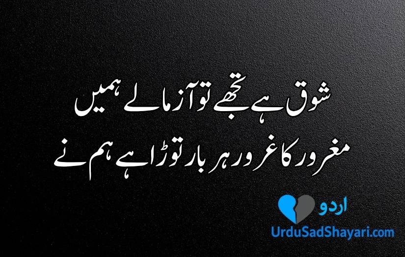 Attitude poetry in Urdu