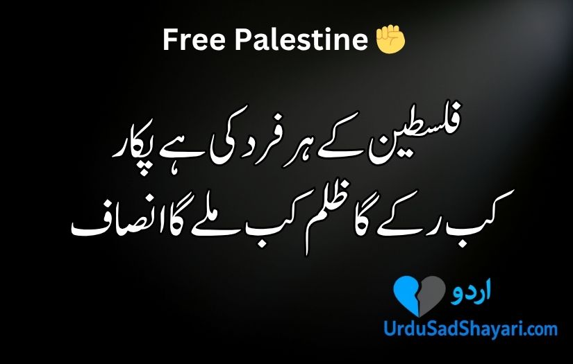 Palestine poetry in Urdu