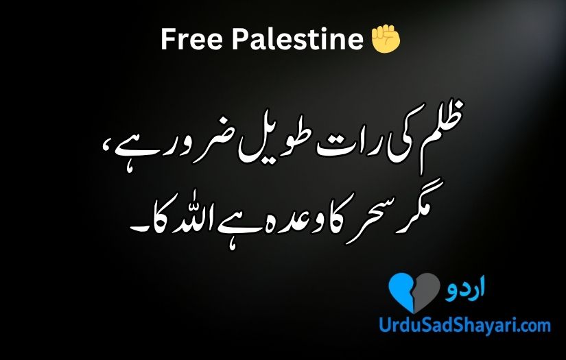 Palestine poetry in Urdu