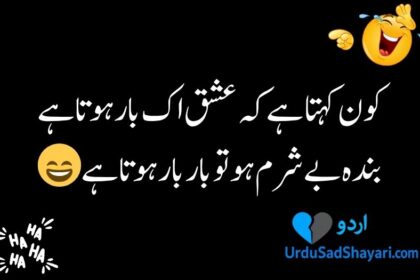 Funny poetry in urdu