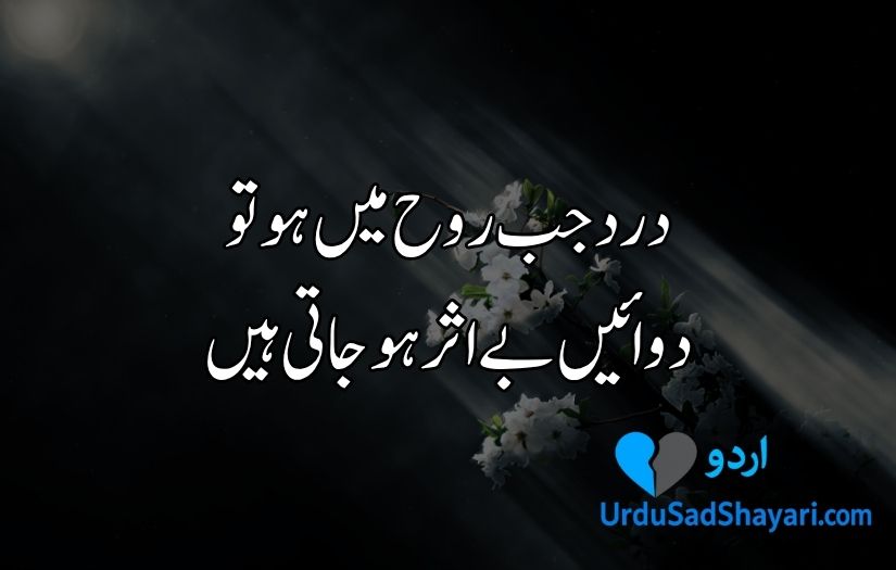 Urdu poetry in 2 lines text