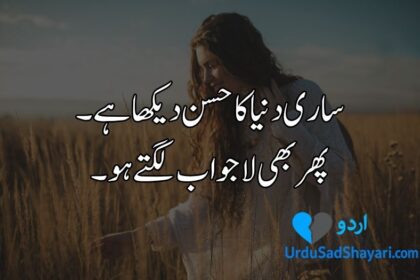 Love Romantic Poetry in Urdu Text